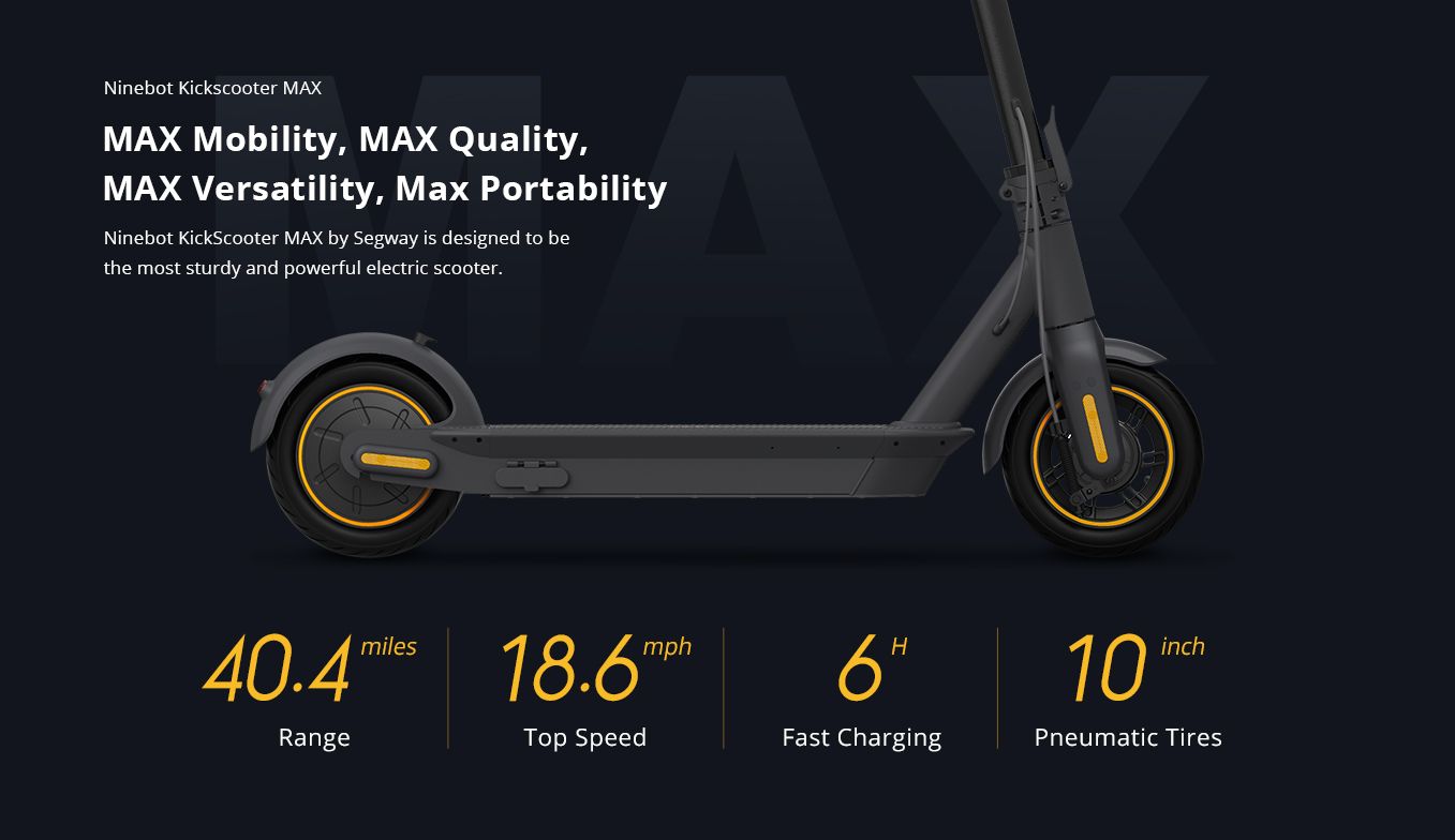 Ninebot Kickscooter MAX by Segway Store Segway